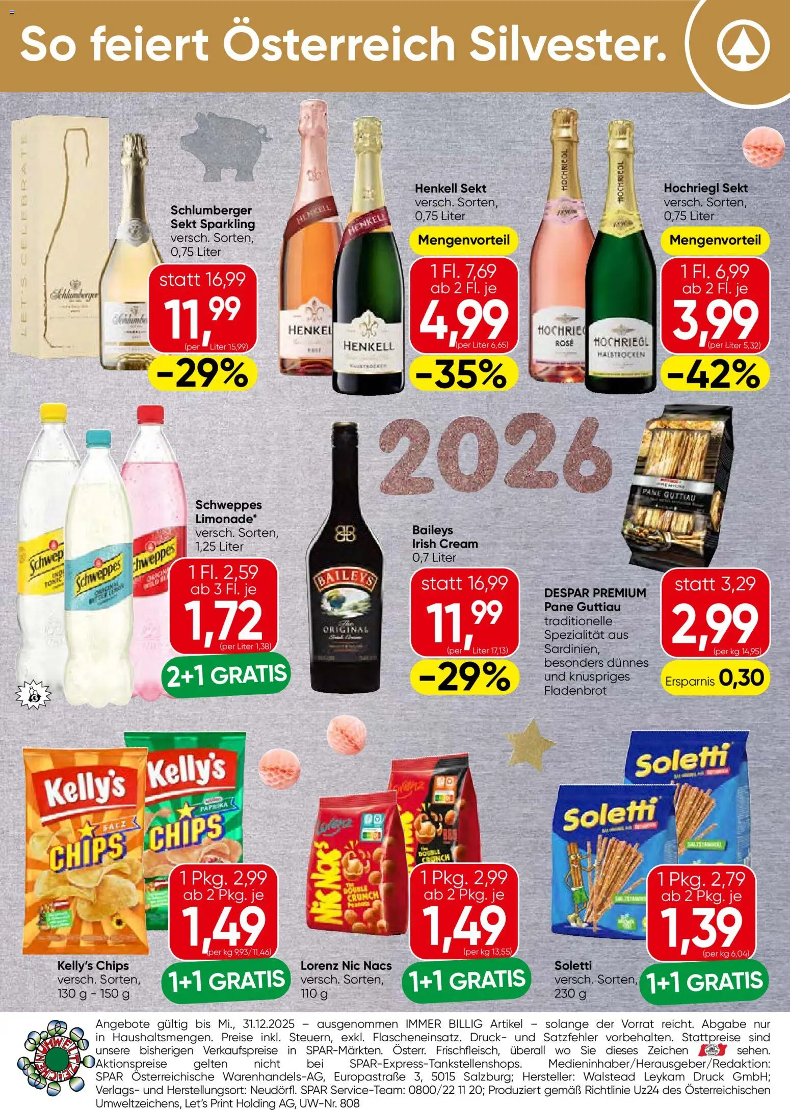 Spar Einleger - Wien  gültig ab 23.12.2025 | Seite: 4 | Produkte: Chips