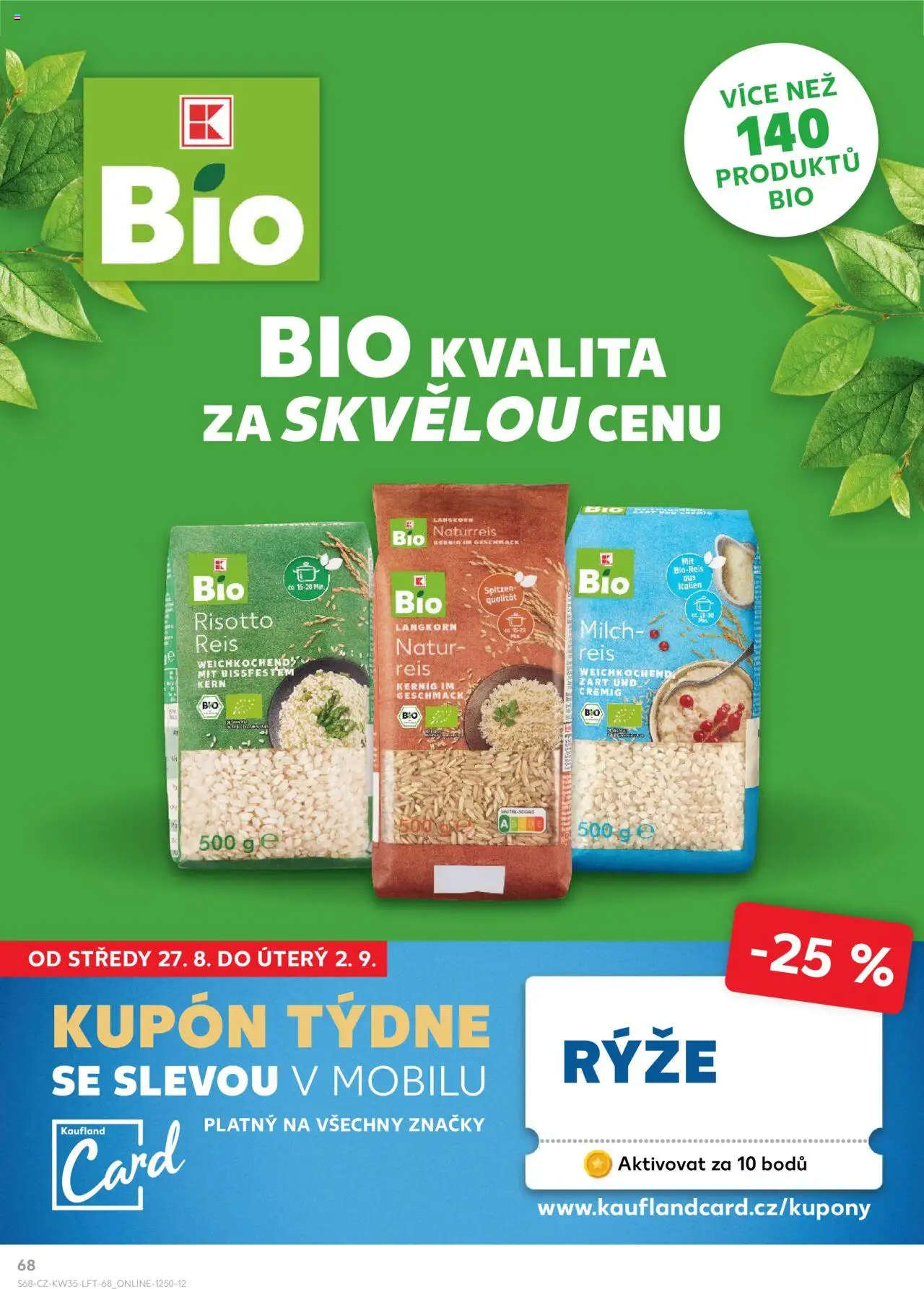Kaufland leták - Liberec od 27.08.2025 | Strana: 68 | Produkty: Rýže
