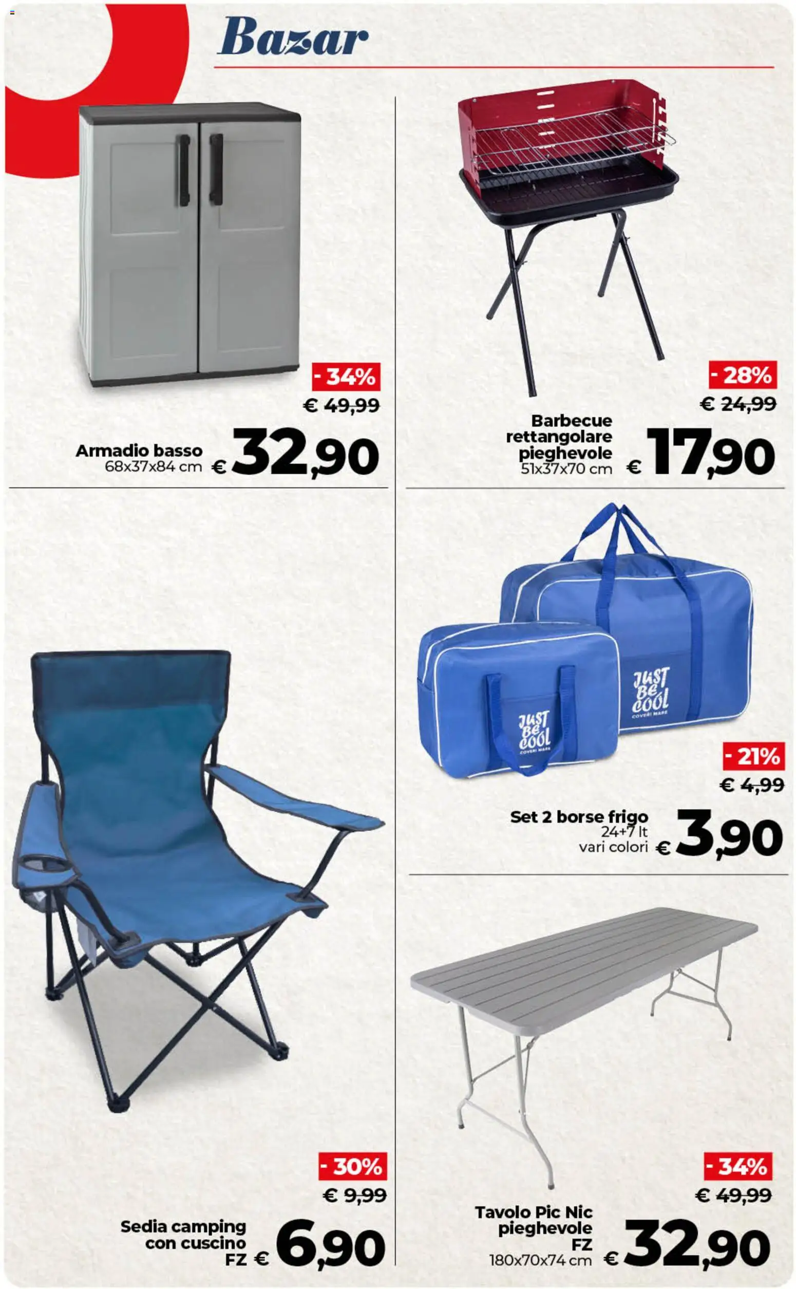 Volantino COOP del 26.03.2026 | Pagina: 52 | Prodotti: Barbecue, Cuscino, Armadio, Tavolo