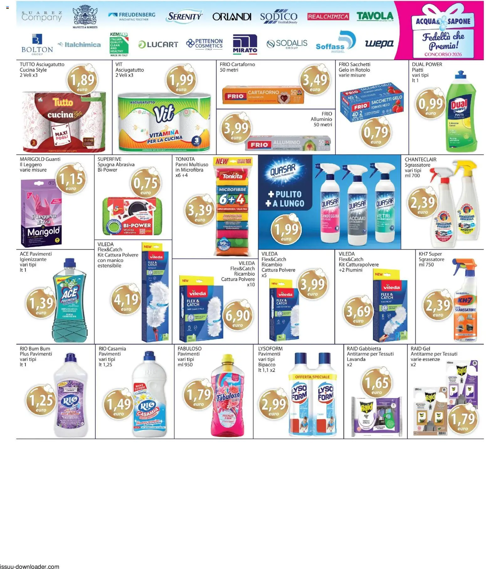 Volantino Acqua e Sapone del 23.04.2026 | Pagina: 17 | Prodotti: Sgrassatore, Limone, Asciugatutto, Lavanda