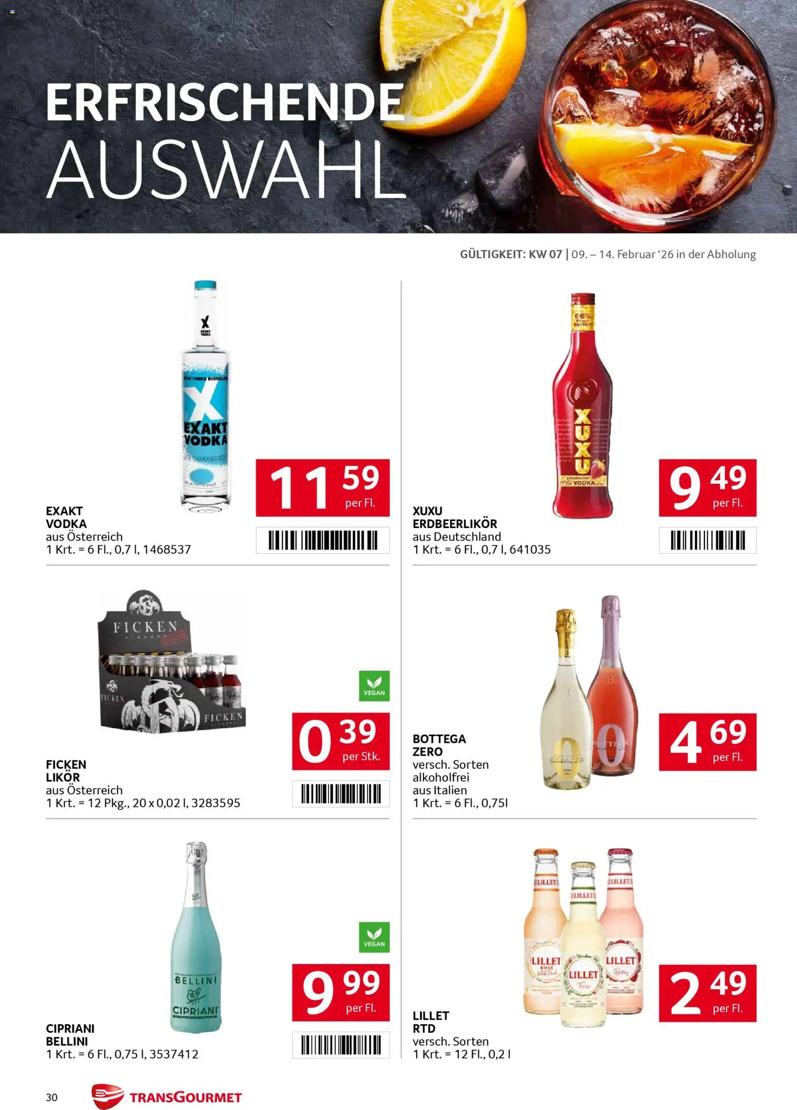 Transgourmet Flugblatt gültig ab 09.02.2026 | Seite: 30