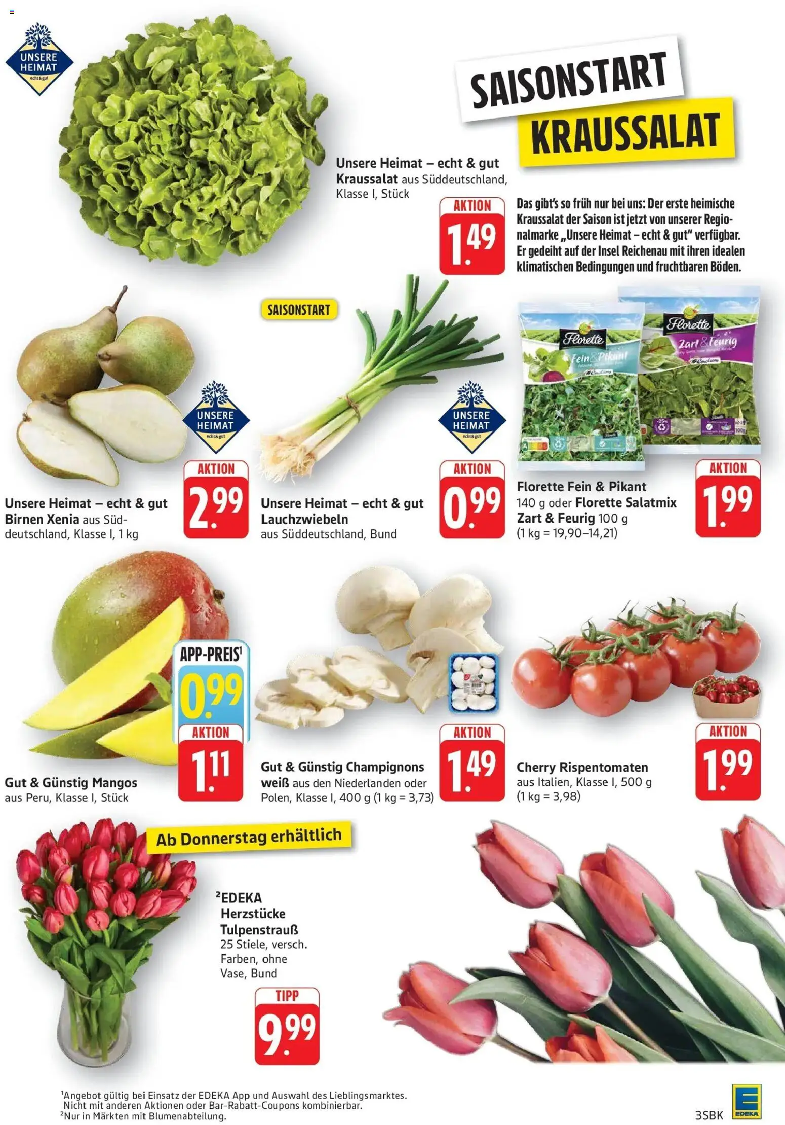 Edeka prospekt Pirmasens	 – gültig ab 09.03.2026 | Seite: 3 | Produkte: Champignons, Mango