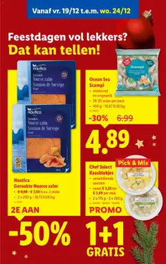 Ocean Sea Scampi, Ontdarmd en ongepeld, 26-30 stuks per pack, 450 g - 10,87 EUR/kg - Voorbeeld van een folder van Lidl, geldig van 17.12.2025 | Pagina: 64