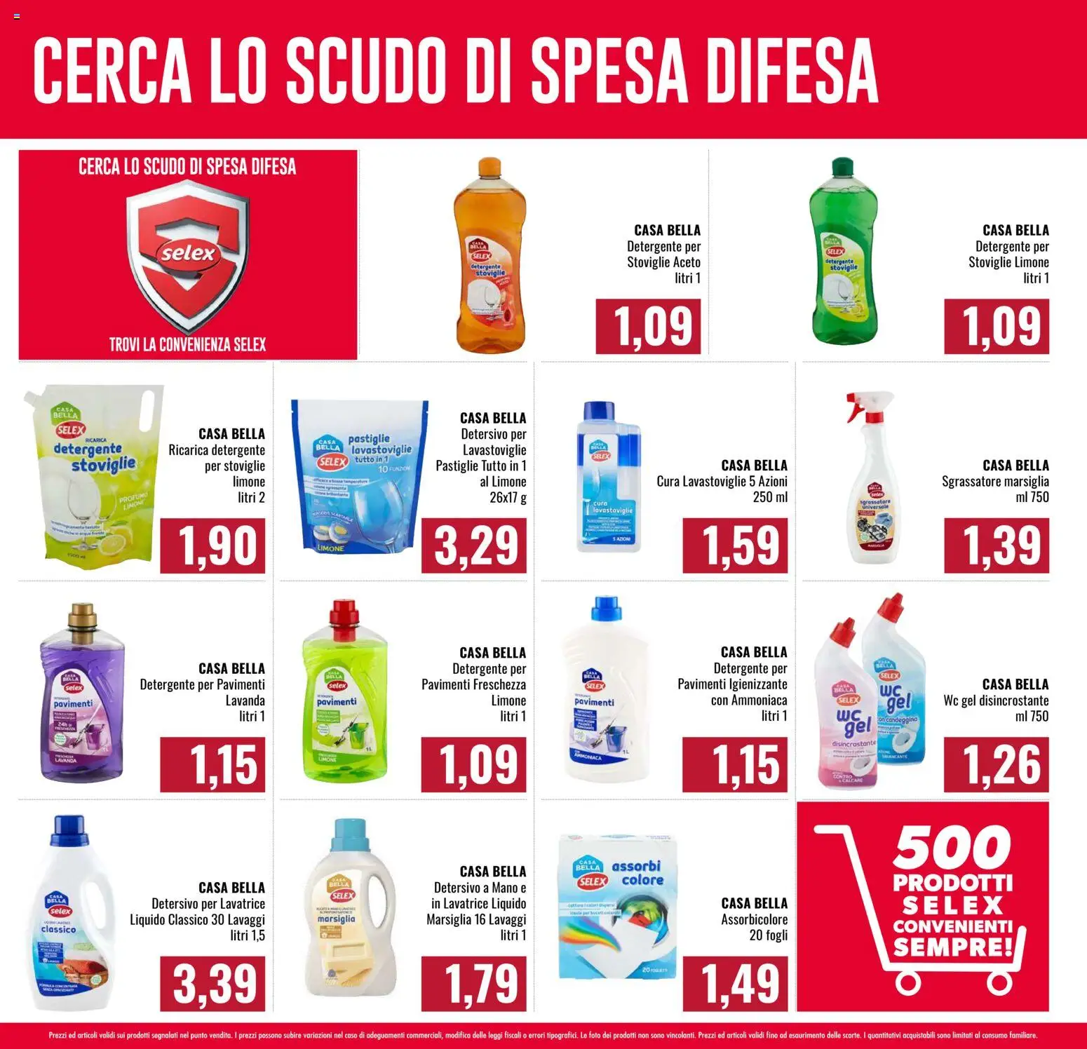 Volantino Famila del 26.02.2026 | Pagina: 14 | Prodotti: Candeggina, Sgrassatore, Limone, WC