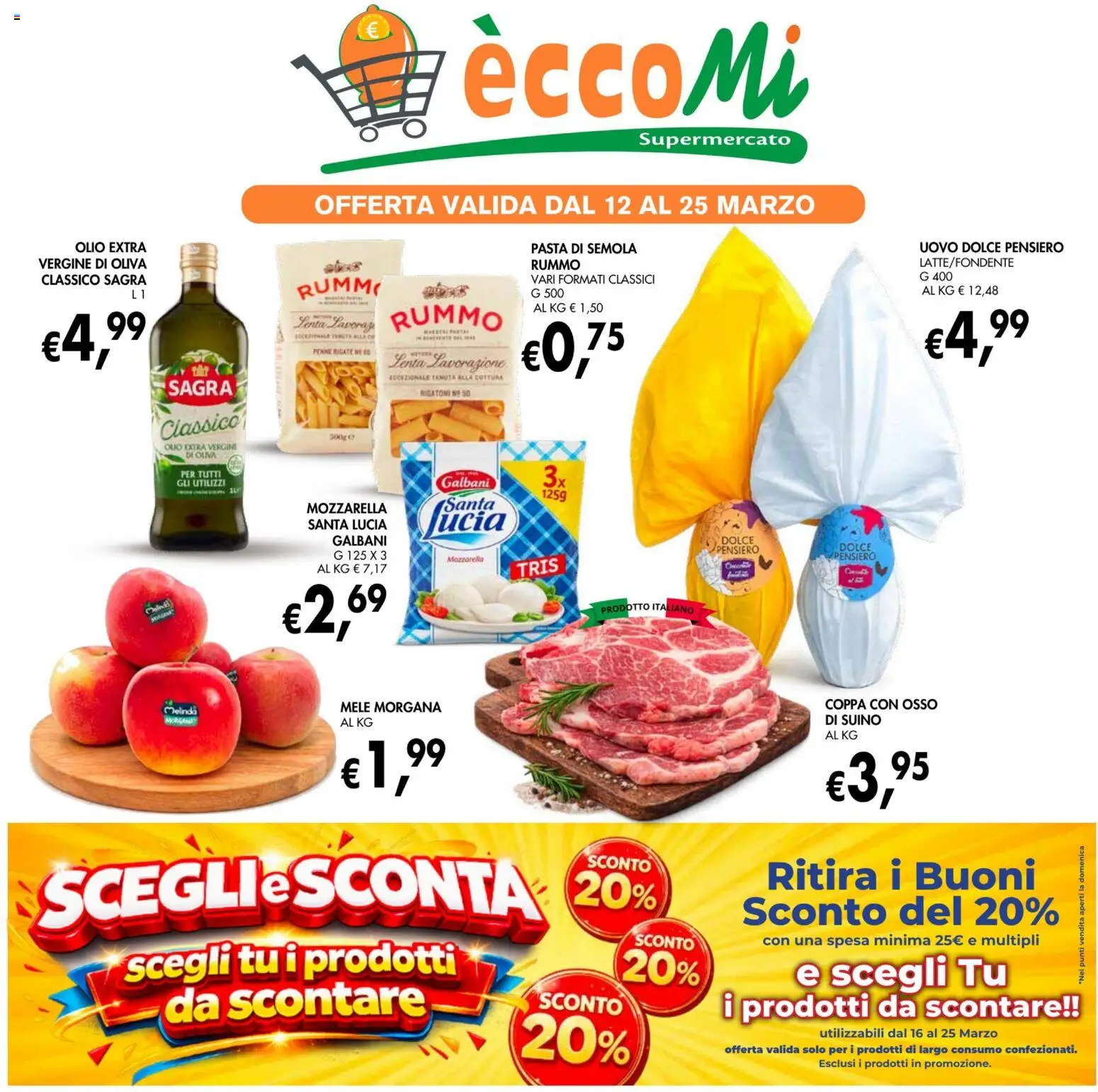 Volantino Coal del 12.03.2026 | Pagina: 1 | Prodotti: Mele, Suino, Olio, Penne