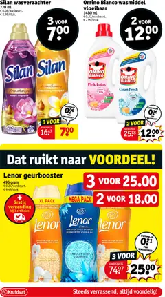Omino Bianco wasmiddel vloeibaar, 1480 ml vloeibaar wasmiddel - Voorbeeld van een folder van Kruidvat, geldig van 07.10.2025 | Pagina: 45 | Producten: Oliën, Parfum, Guitare acoustique, Wasverzachter