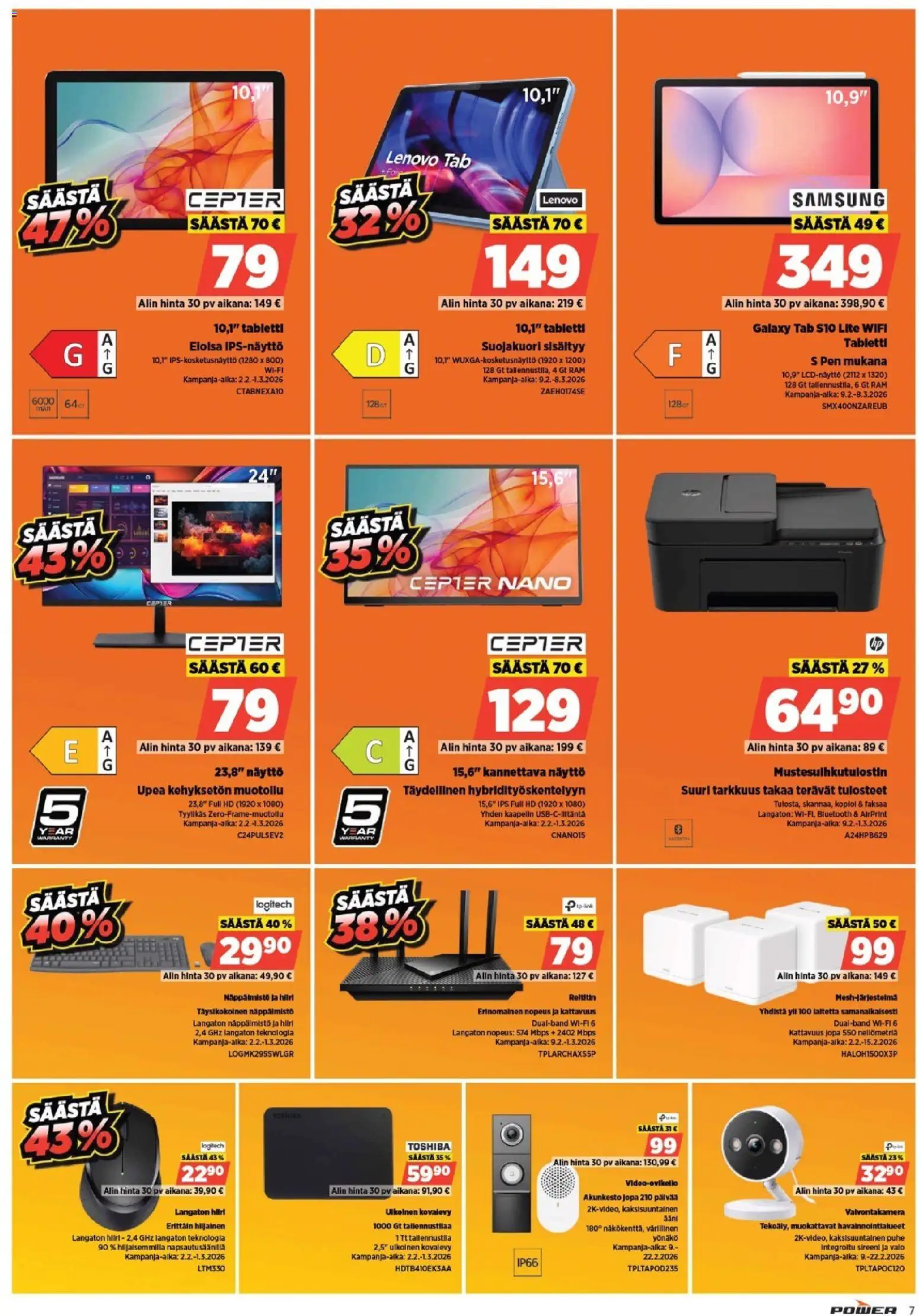 Power tarjoukset – voimassa 09.02.2026 alkaen | Sivu: 7