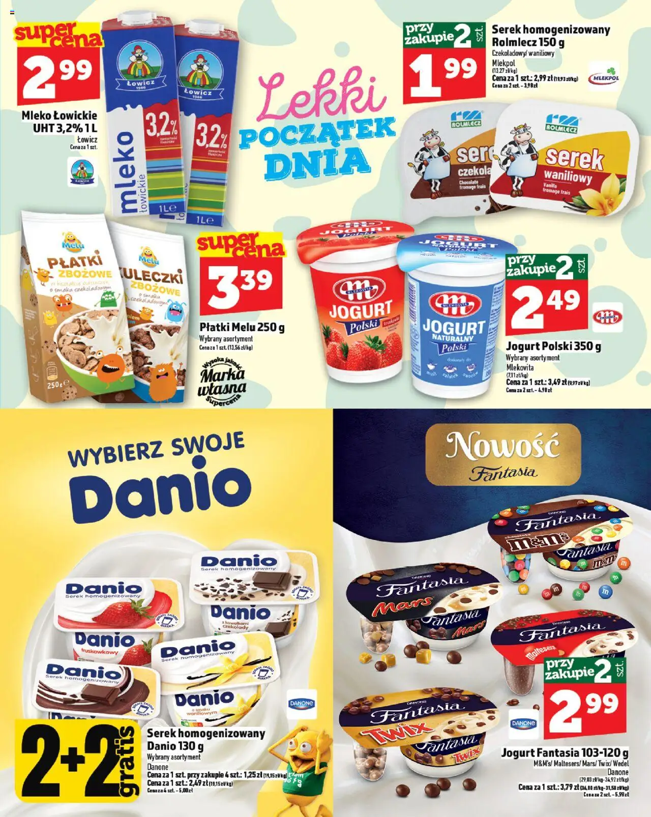 Topaz Gazetka od 07.08.2025 | Strona: 15 | Produkty: Serek, Mleko, Jogurt, Płatki