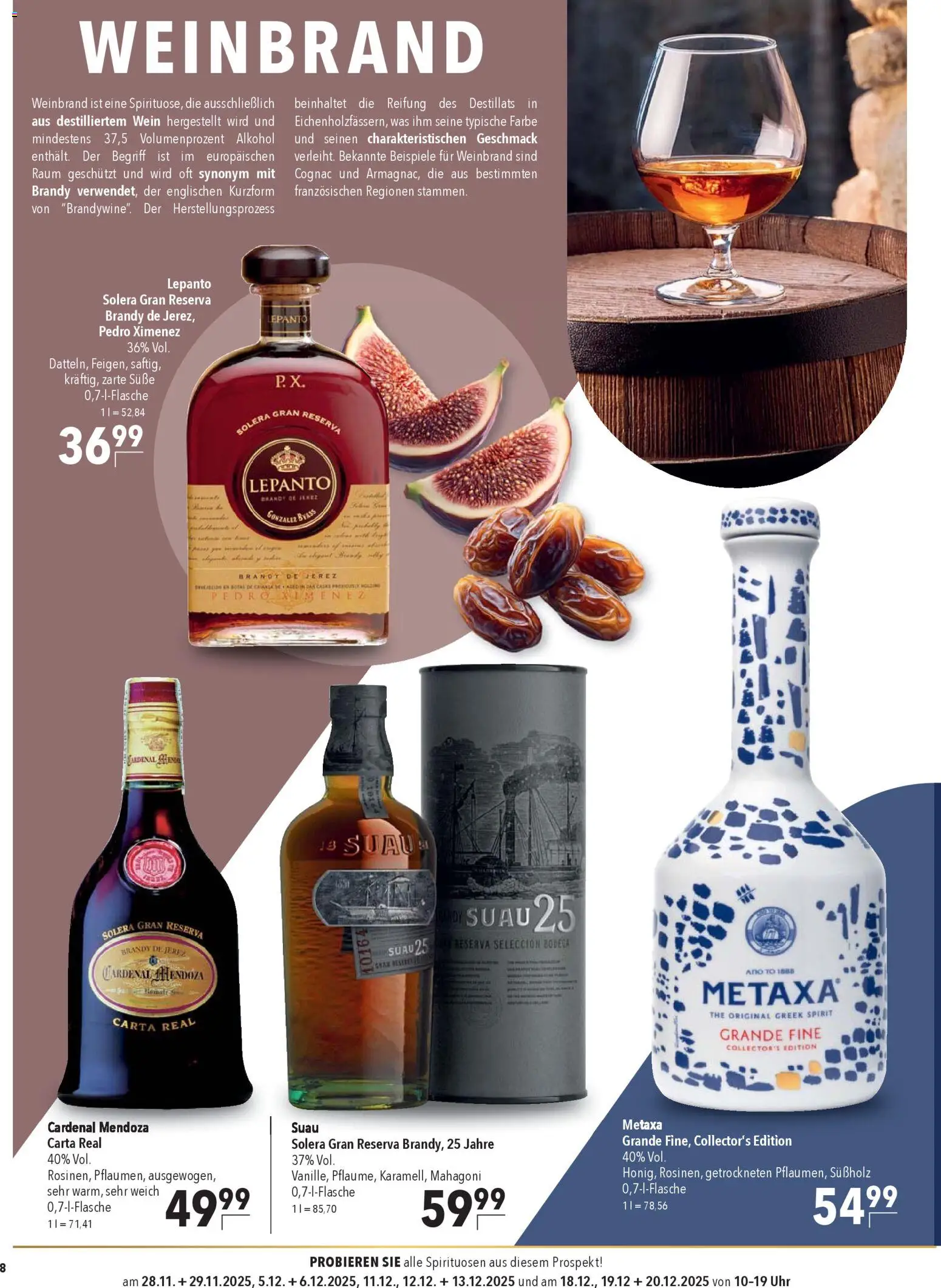 CITTI Markt - Spirituosen-Spezialitäten – gültig ab 26.11.2025 | Seite: 8 | Produkte: Metaxa, Wein, Uhr