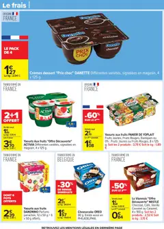  | Page: 27 | Produits: Yaourts, Digestif, Panier, Philadelphia