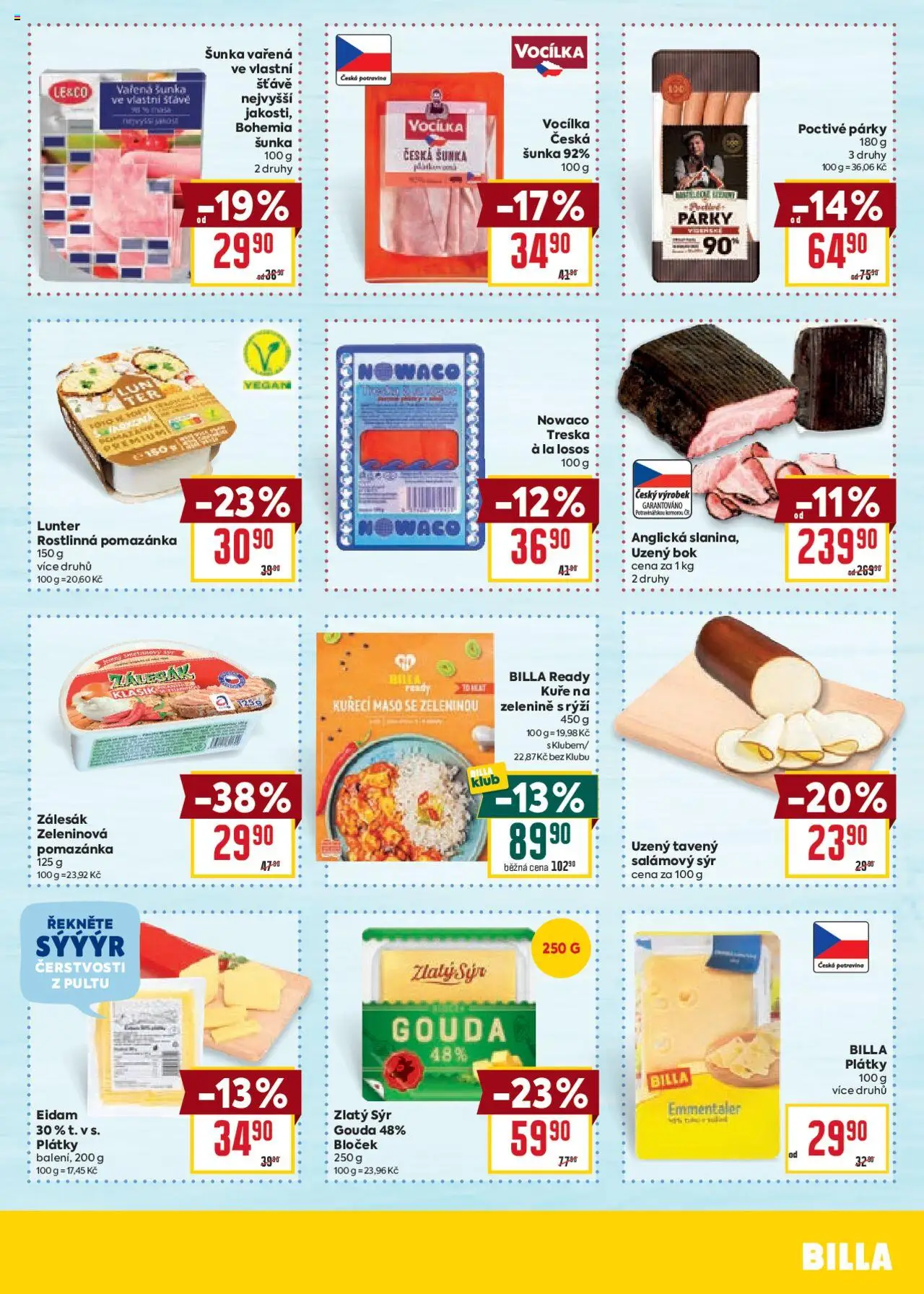 Billa Velký leták od 25.06.2025 | Strana: 11 | Produkty: Sýr, Rýži, Pomazánka, Maso
