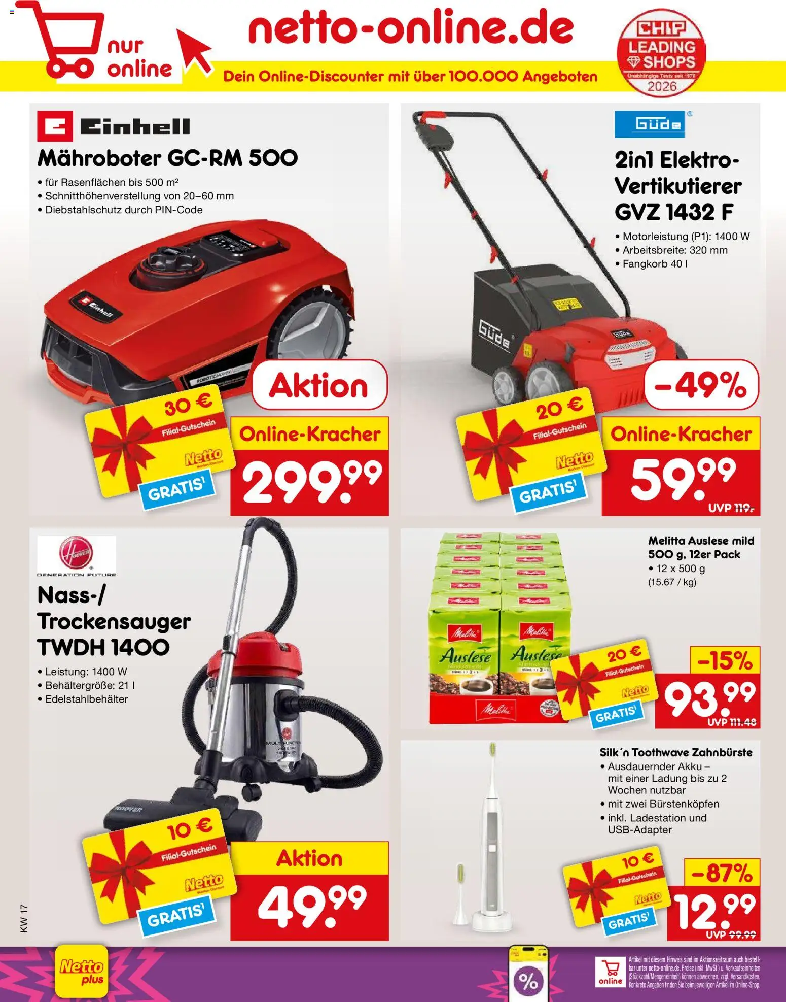 Netto Marken-Discount Starke Deals – gültig ab 21.04.2026 | Seite: 3 | Produkte: Melitta, Zahnbürste