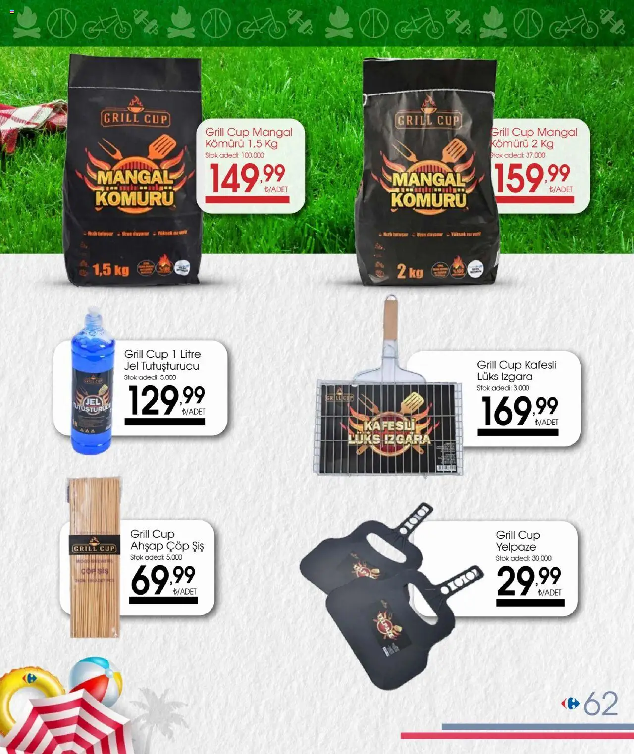 CarrefourSA - Tatil Katalogu  - 02.06.2025 tarihinden itibaren geçerlidir | Sayfa: 62 | Ürünler: Izgara
