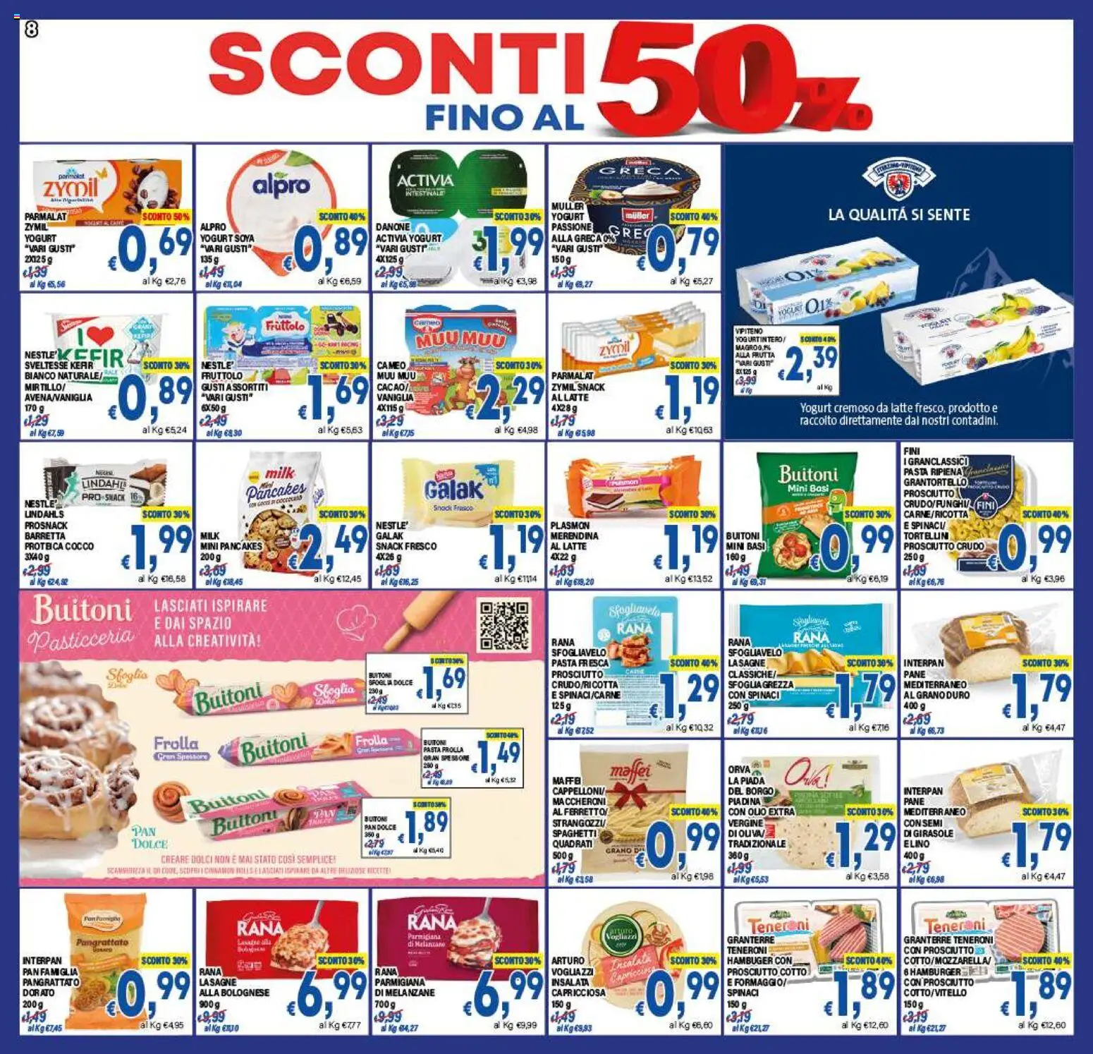 Volantino DEM del 07.11.2025 | Pagina: 8 | Prodotti: Frutta, Prosciutto, Pasta, Barretta