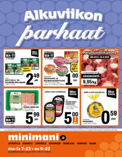 Minimani-mainoslehti voimassa 08.09.2025 alkaen