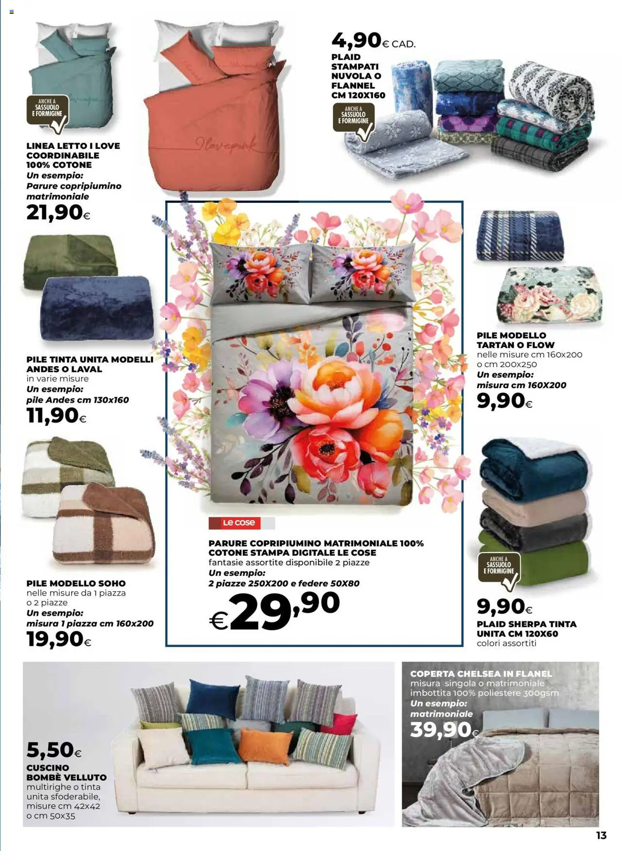 Volantino Ipercoop del 08.10.2025 | Pagina: 13 | Prodotti: Copripiumino, Plaid, Stampa, Coperta