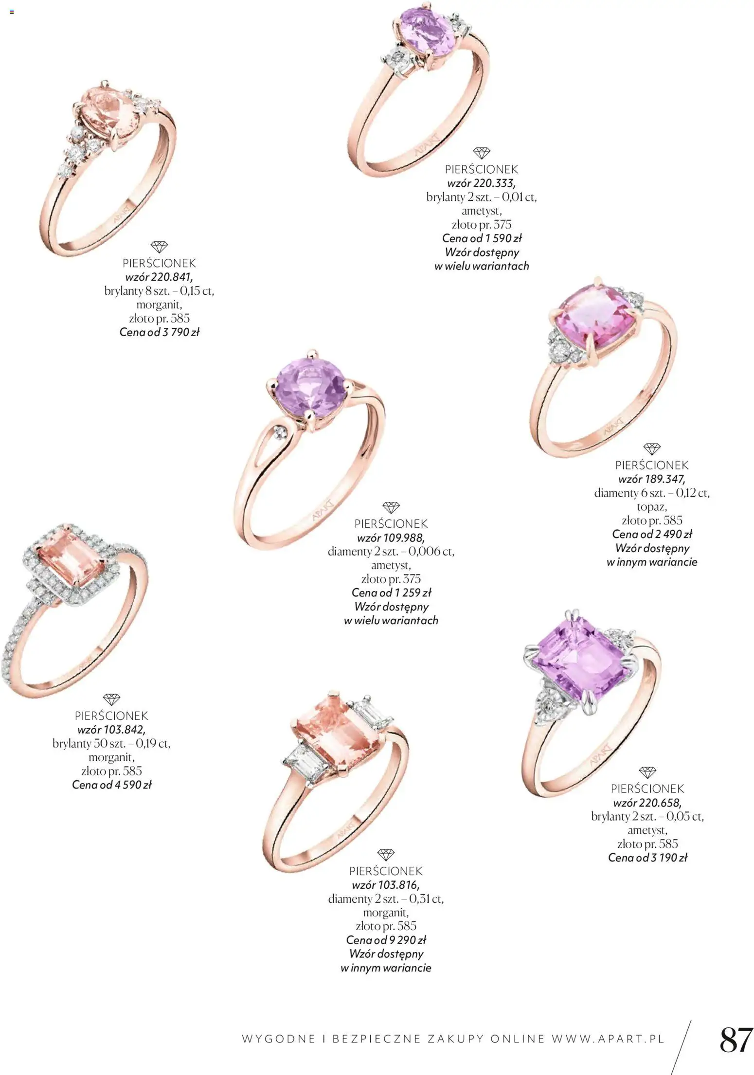 Apart promocje od 04.11.2025 | Strona: 89 | Produkty: Pierścionek