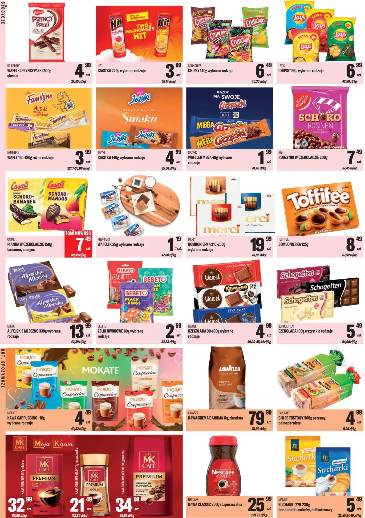 TomiMarkt Gazetka od 19.12.2025 | Strona: 4 | Produkty: Wafle, Toffifee, Ciastka, Rodzynki