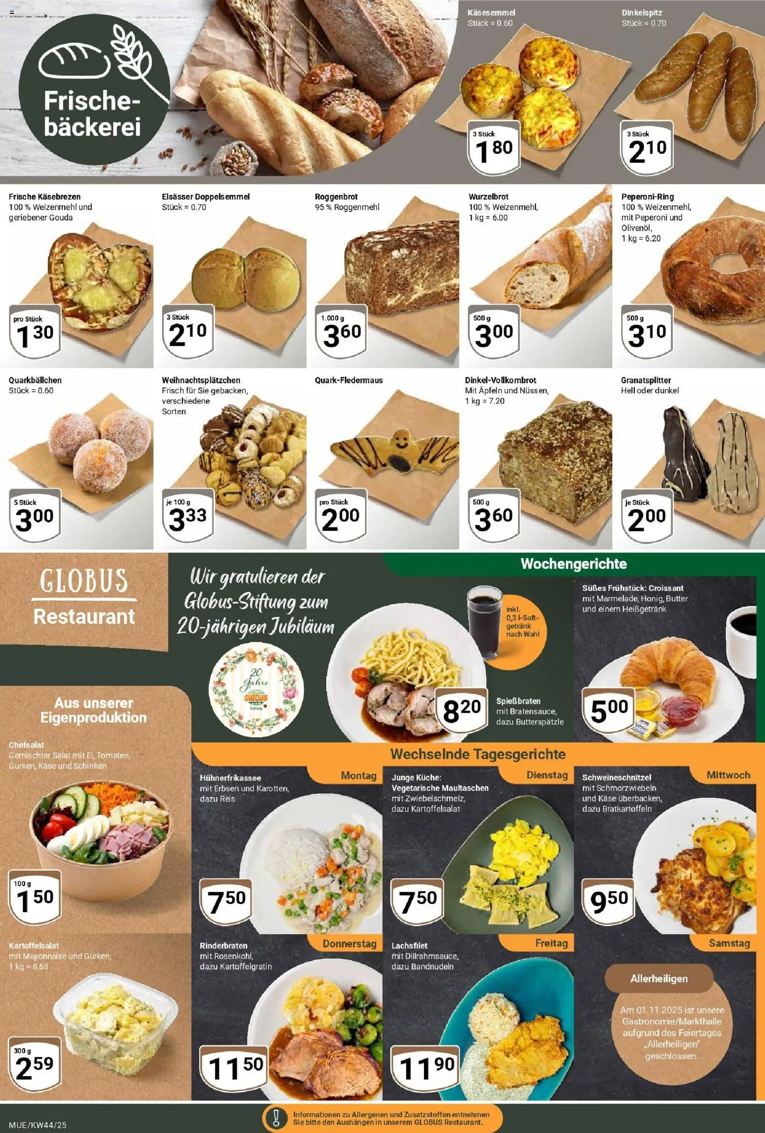 Globus prospekt Mühldorf	 – gültig ab 26.10.2025 | Seite: 5 | Produkte: Rinderbraten, Gouda, Mayonnaise, Erbsen