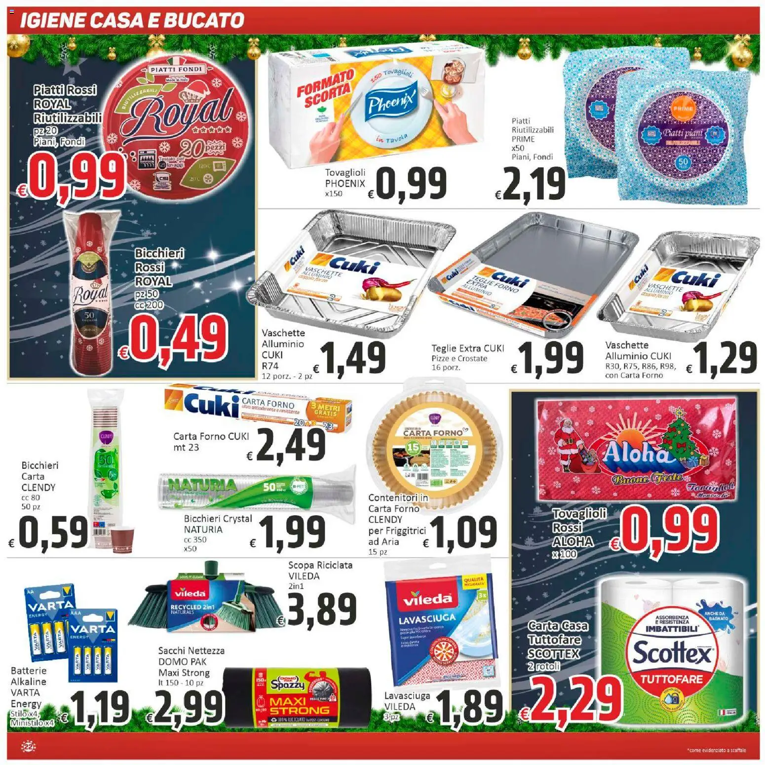 Volantino Paghi Poco del 11.12.2025 | Pagina: 22 | Prodotti: Scaffale, Forno, Vaschette, Batterie