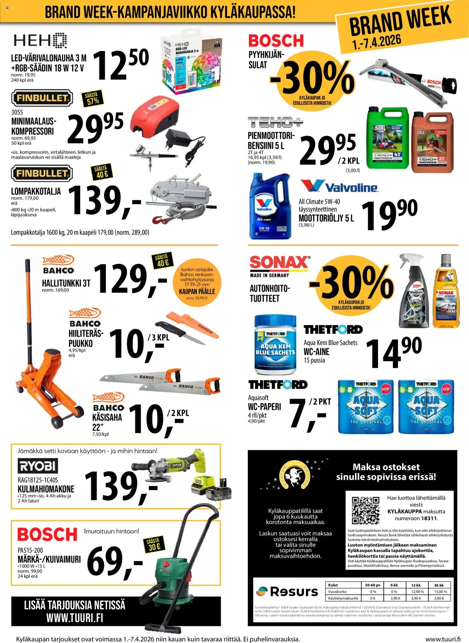 Tuuri tarjoukset – voimassa 01.04.2026 alkaen | Sivu: 7