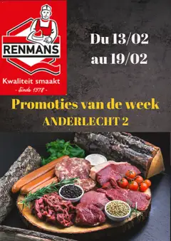 Renmans folder / publicité - Voorbeeld van een folder van Renmans, geldig van 13.02.2026