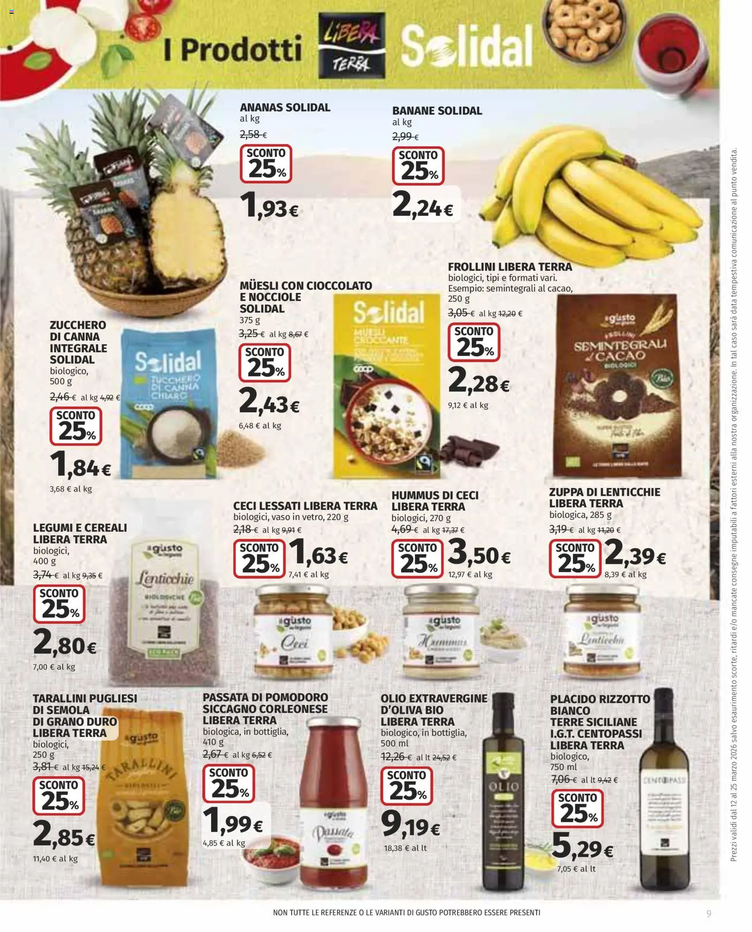 Volantino COOP del 12.03.2026 | Pagina: 9 | Prodotti: Legumi, Pomodoro, Olio, Cacao