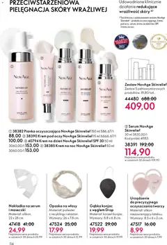 Pogląd oferty "Oriflame Katalog 4 2026" - ważna od 04.03.2026 | Strona: 114 | Produkty: Maseczki, Gąbka, Krem