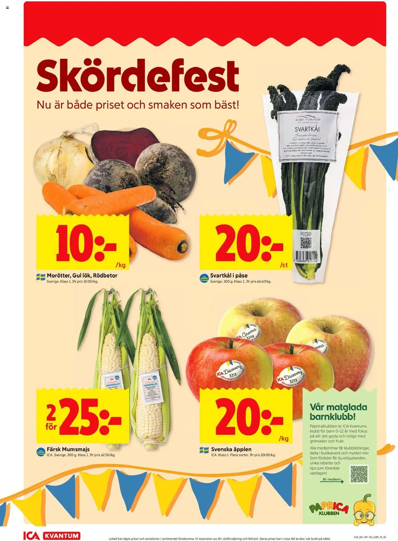 ICA Kvantum reklamblad aktuell från 15.09.2025 | Sida: 2 | Produkter: Äpplen