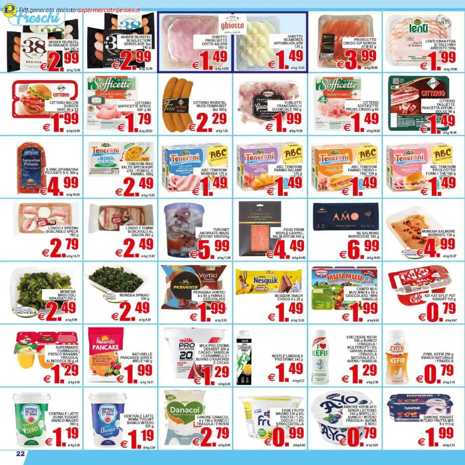 Volantino Pewex del 29.04.2026 | Pagina: 22 | Prodotti: Frutta, Noci, Cocco, Guanciale