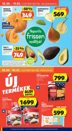 Aldi Akciós újság - amely érvényes a következő dátumtól: 30.10.2025 | Oldal: 8