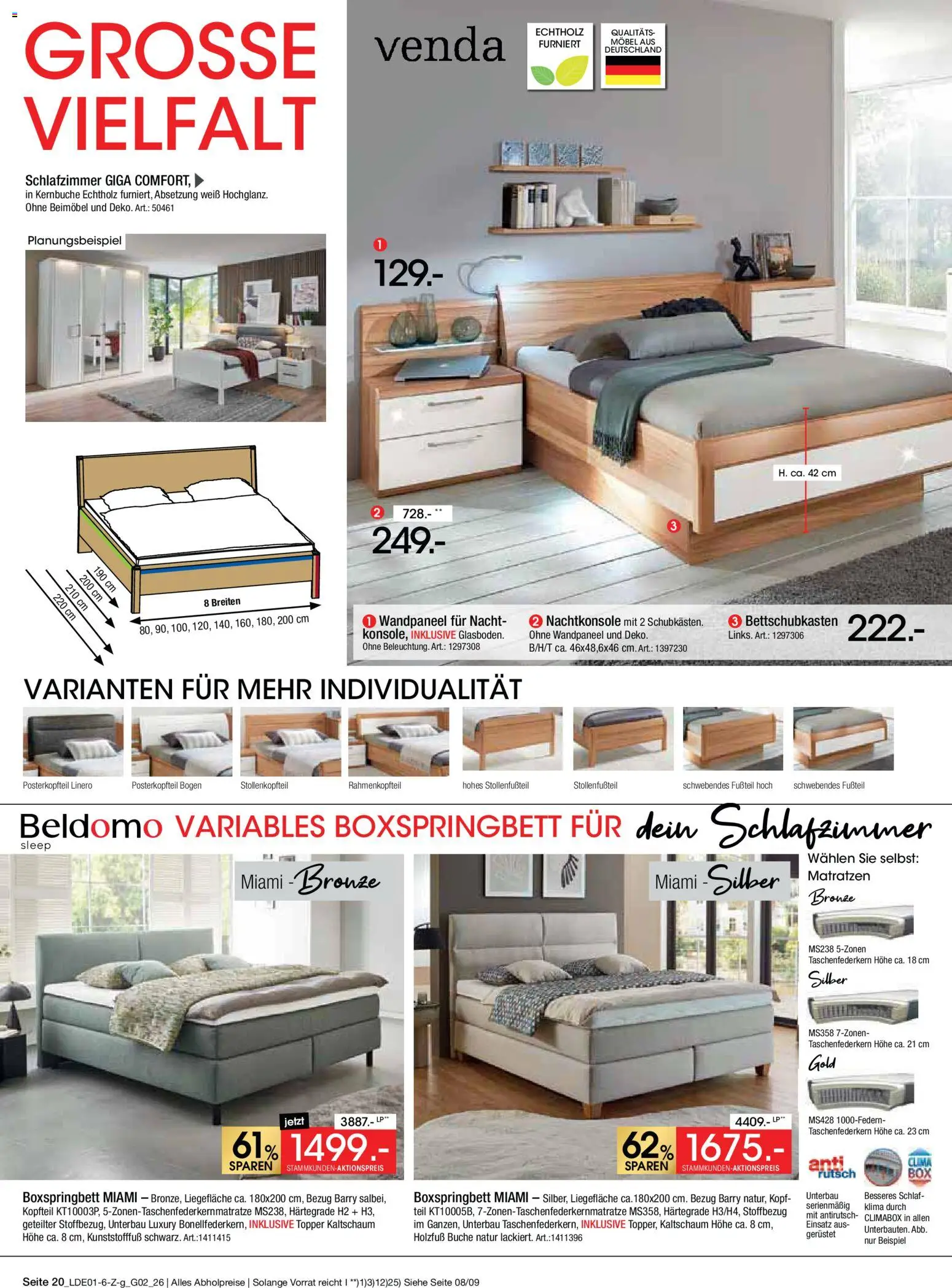 Zurbrüggen Große Marken-Sensation – gültig ab 31.01.2026 | Seite: 22 | Produkte: Boxspringbett, Topper