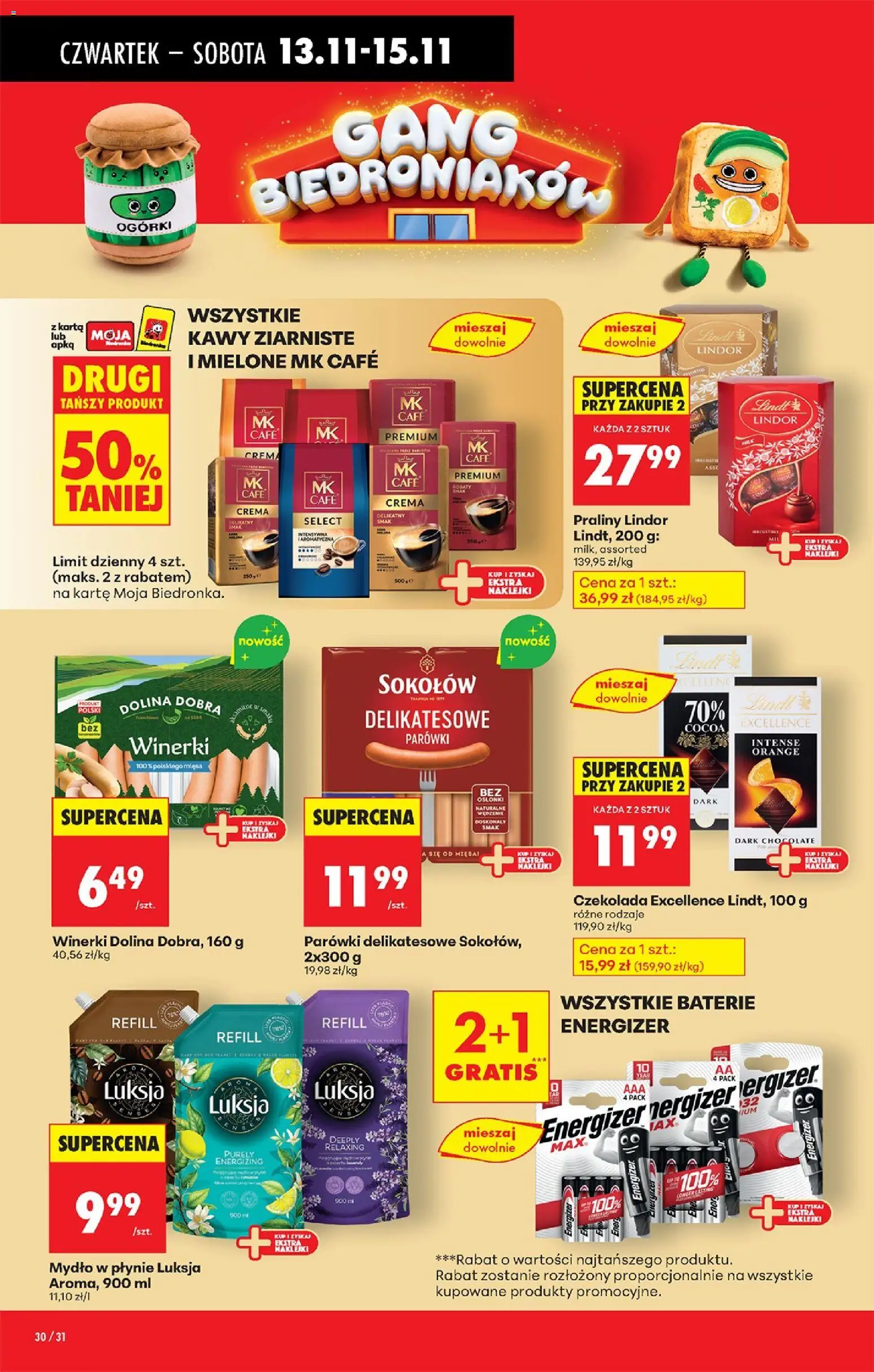 Biedronka gazetka - Oferta w tym tygodniu od 13.11.2025 | Strona: 36 | Produkty: Mydło w płynie, Czekolada, Mydło, Ogórki