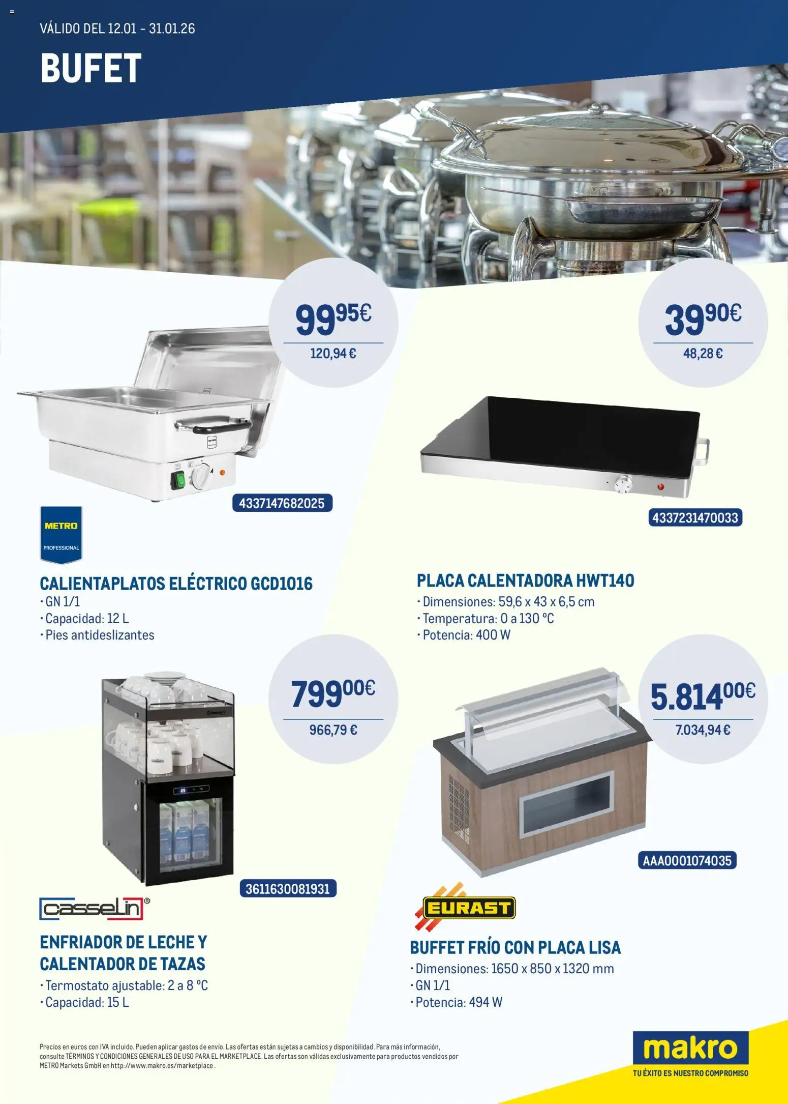 Makro catálogo │ válido desde el 12.01.2026 | Página: 4 | Productos: Leche