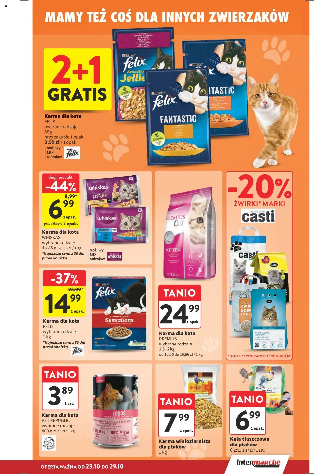 Intermarche Gazetka od 23.10.2025 | Strona: 37 | Produkty: Karma dla kota