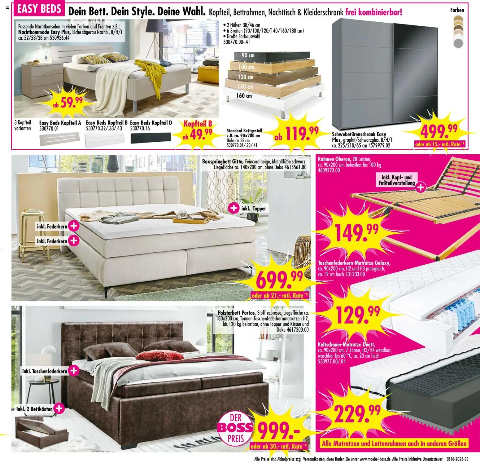SB Möbel Boss Prospekt 	 – gültig ab 11.04.2026 | Seite: 9