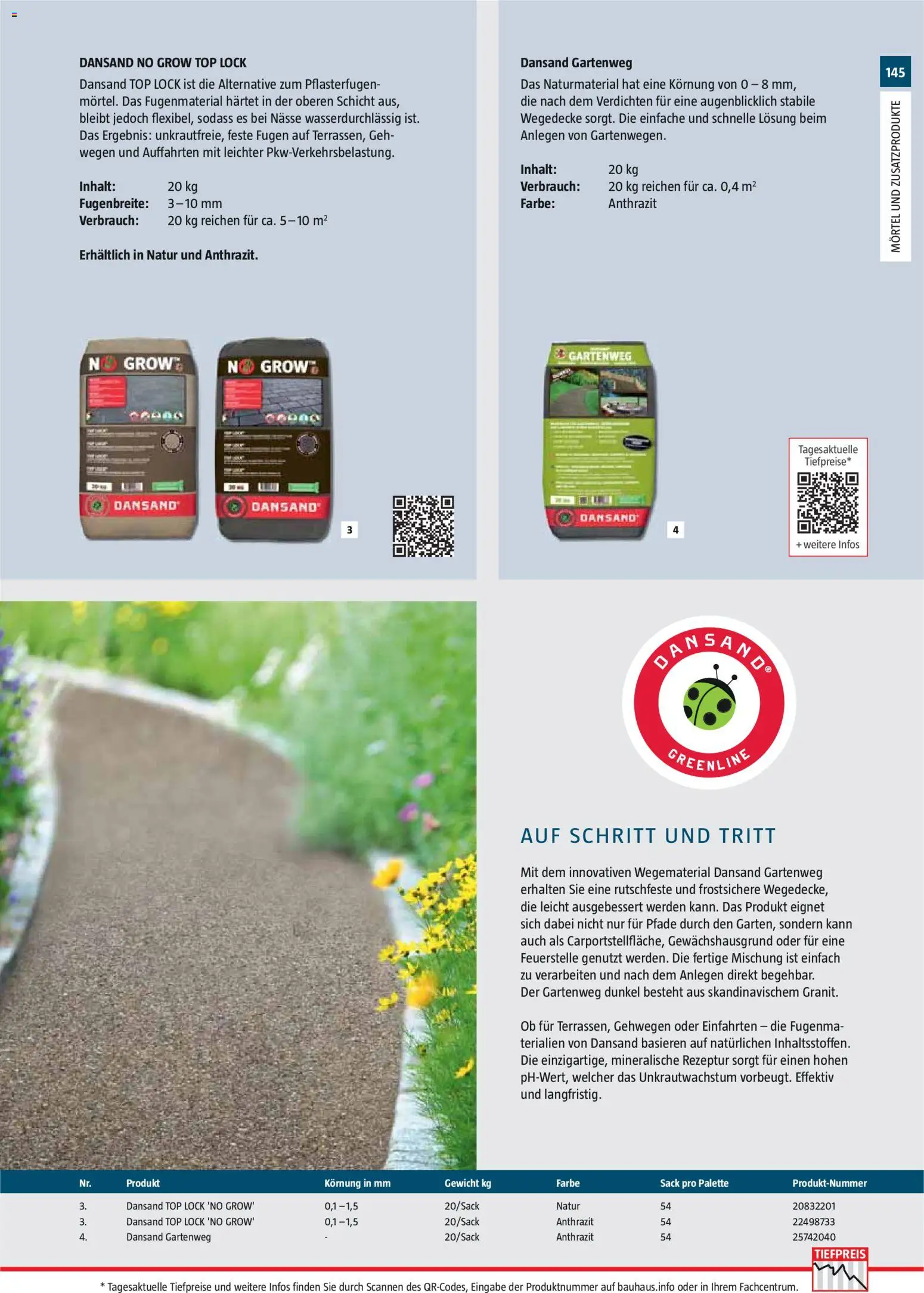 Bauhaus Gartenbaumaterialien gültig ab 01.04.2026 | Seite: 145 | Produkte: Gewicht