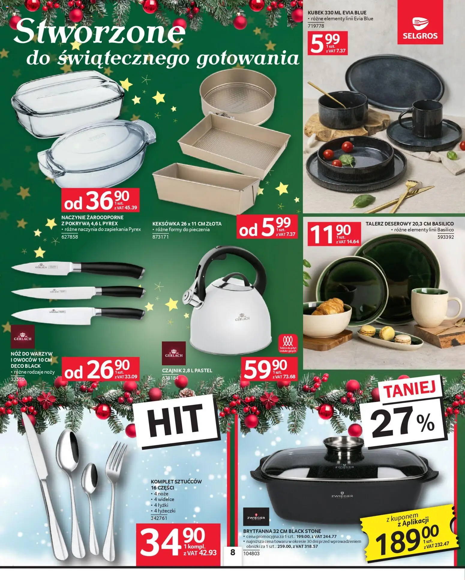 Selgros cash&carry Gazetka - Oferta przemysłowa od 04.12.2025 | Strona: 10 | Produkty: Czajnik, Naczynie żaroodporne