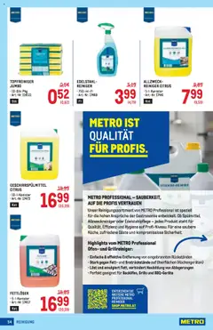 Metro angebote Profi gültig ab 18.09.2025 | Seite: 54 | Produkte: Geschirrspülmittel, Ofen