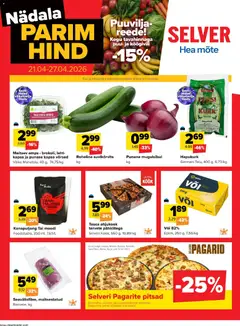 Selver kliendilehe eelvaade alates 21.04.2026