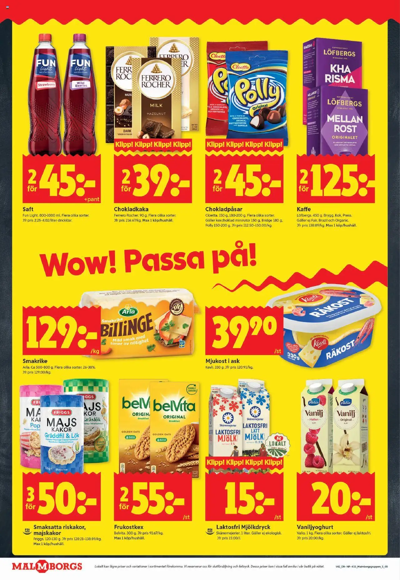 ICA Kvantum reklamblad aktuell från 13.10.2025 | Sida: 8 | Produkter: Gräslök, Mjölk, Hallon, Majs