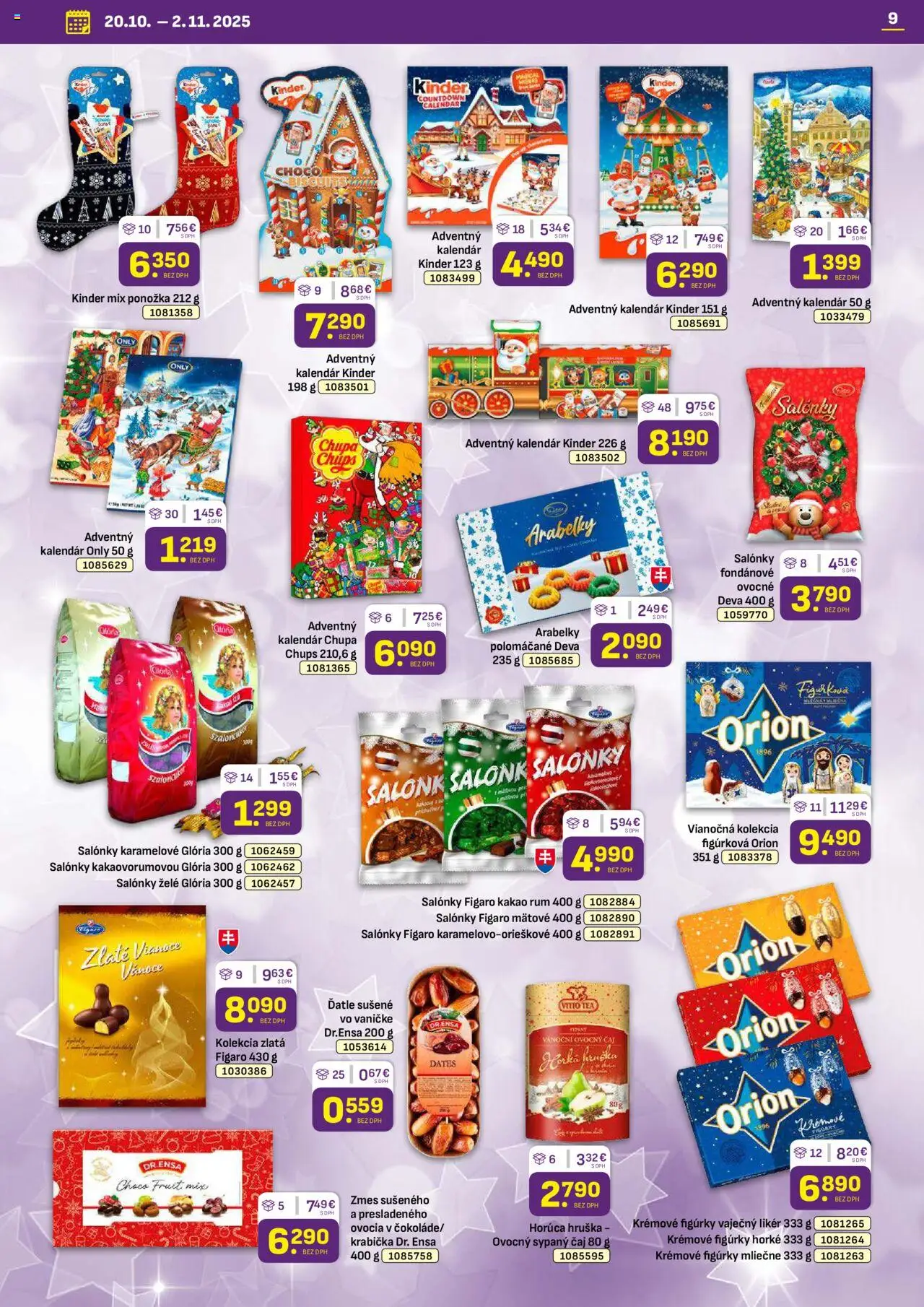 Nové Libex akcie – leták je platný od 20.10.2025 | Strana: 9 | Produkty: Čaj, Torta, Rum, Kakao