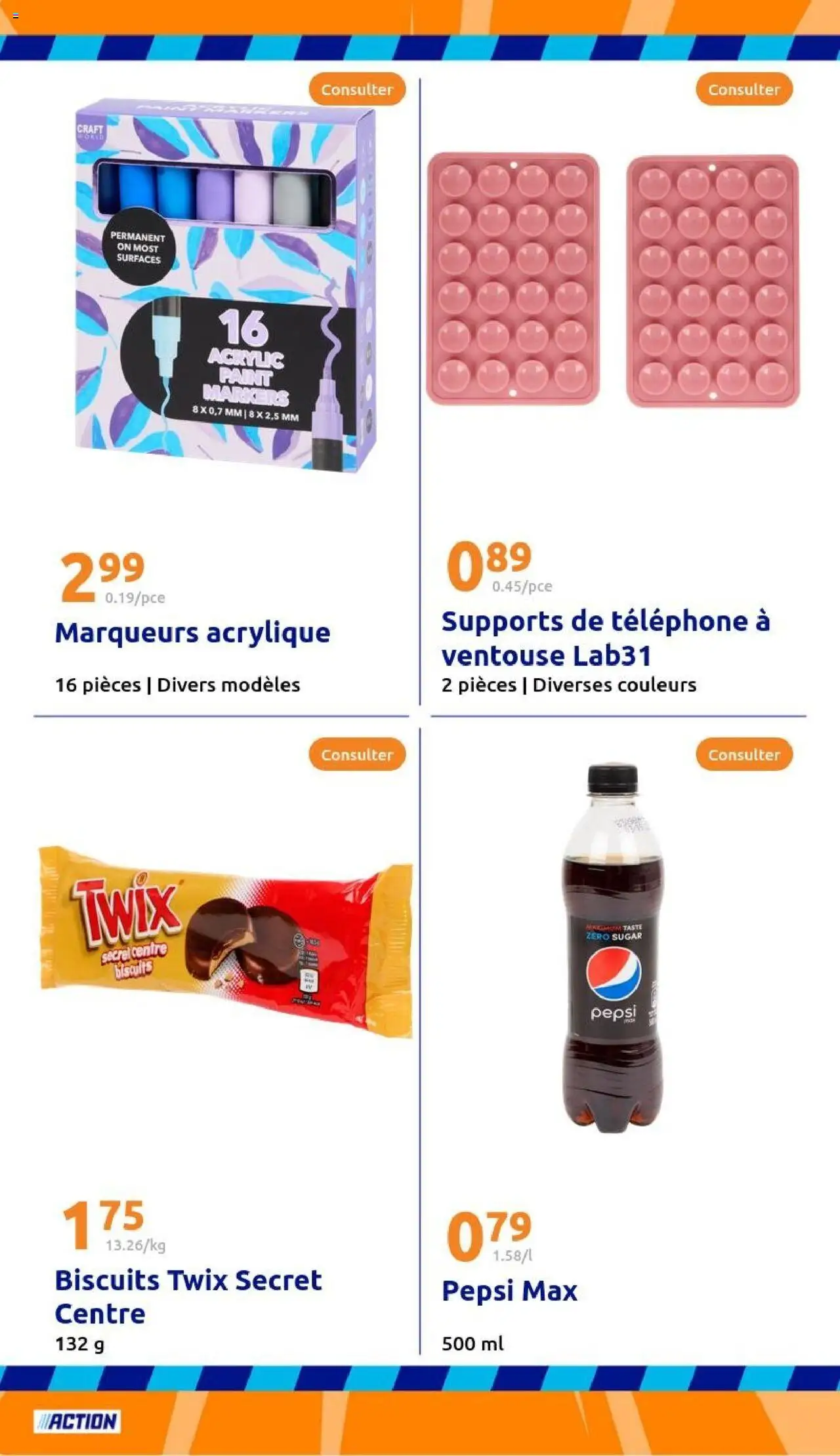  | Page: 24 | Produits: Téléphone, Pepsi Max, Biscuits