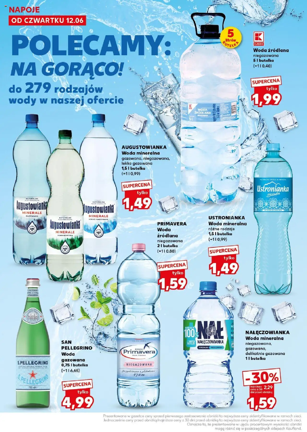 Kaufland gazetka - Super Sobota od 14.06.2025 | Strona: 22 | Produkty: Woda mineralna Nałęczowianka, Napoje, Woda źródlana, Woda
