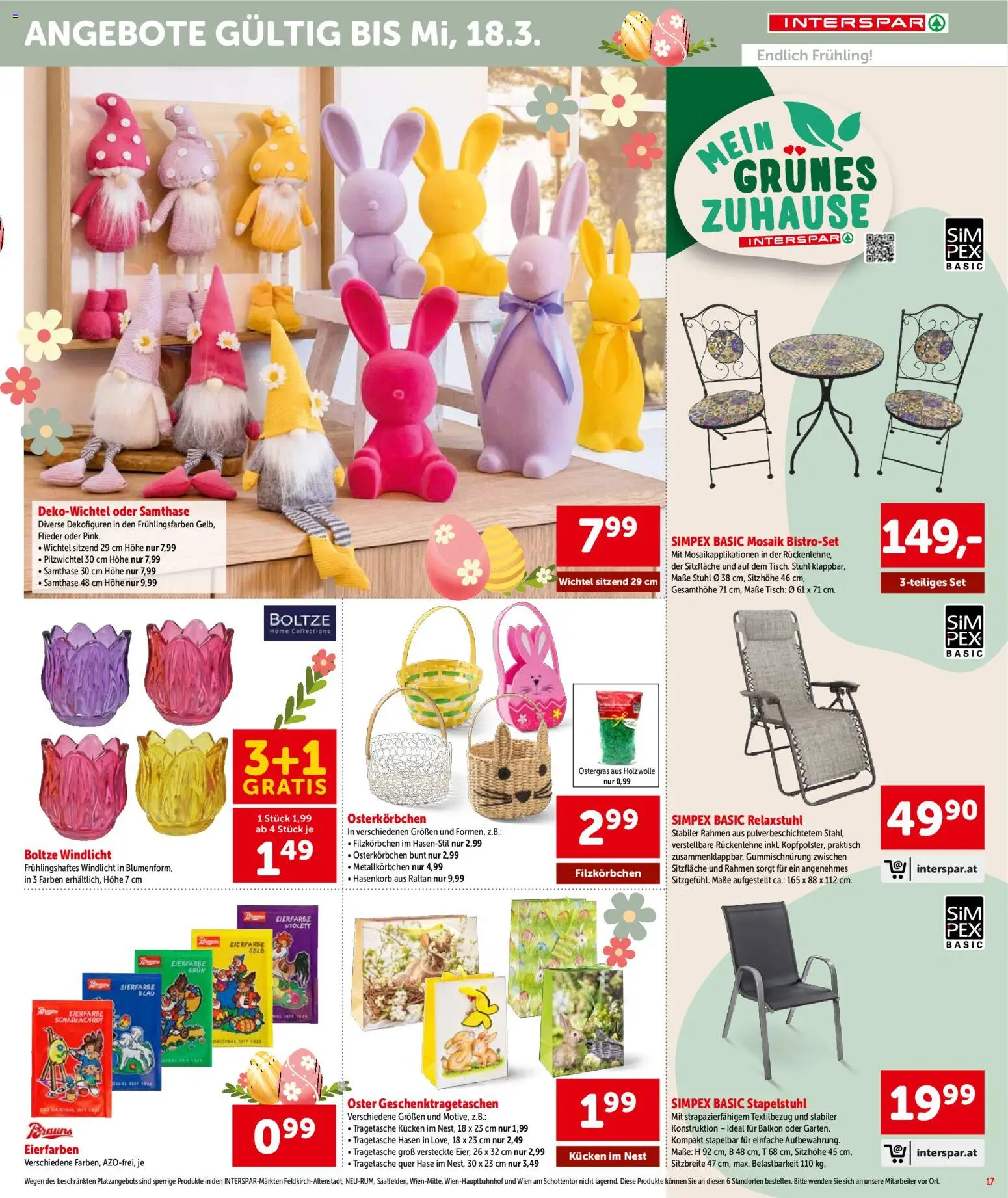 Interspar Flugblatt - Osttirol gültig ab 26.02.2026 | Seite: 18 | Produkte: Tisch, Stuhl