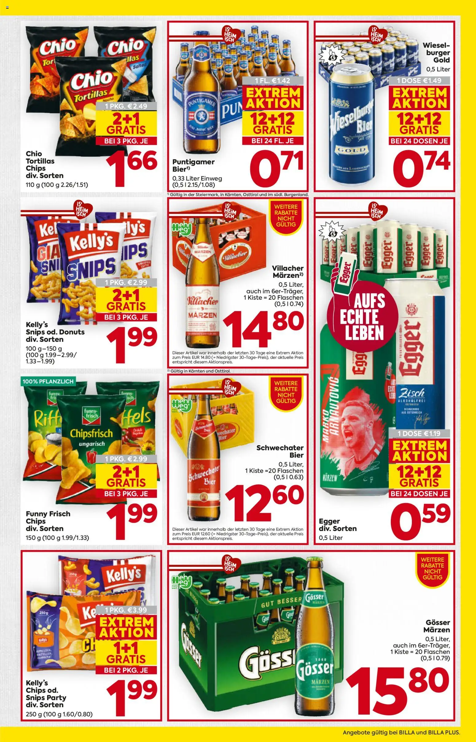 Billa Flugblatt - Kärnten gültig ab 16.04.2026 | Seite: 13 | Produkte: Chips, Bier