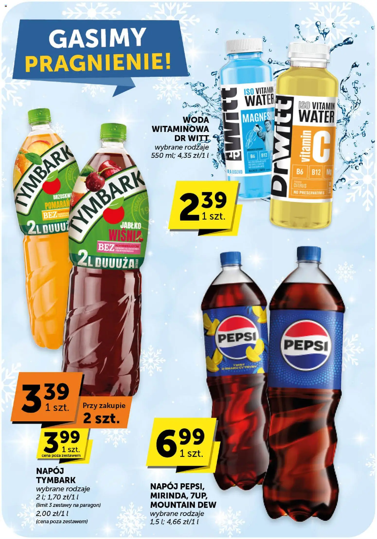 Groszek Gazetka - Market od 22.01.2026 | Strona: 18 | Produkty: Pepsi, Woda