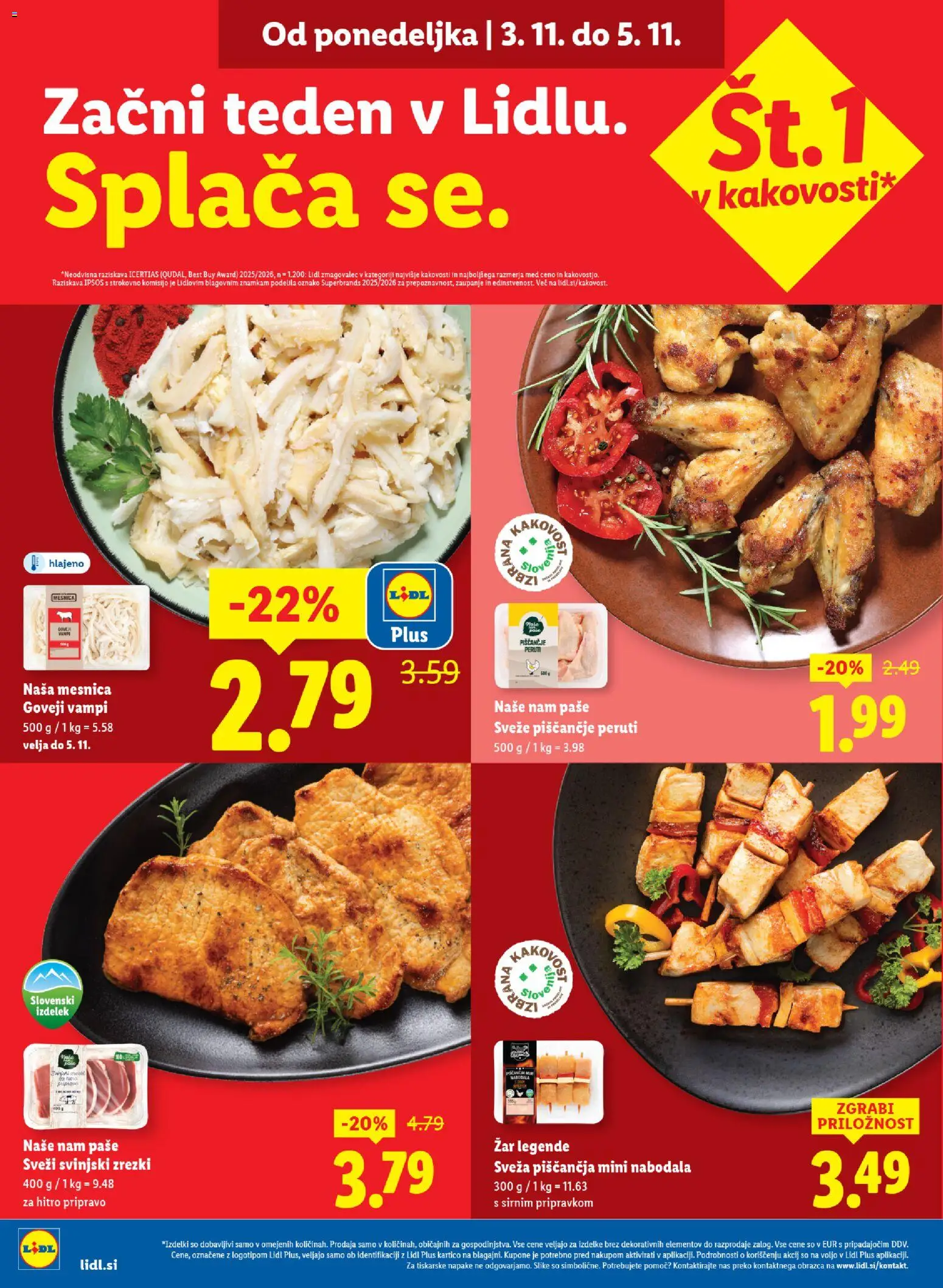Novi Lidl katalog ponudbe – veljaven od 29.10.2025 | Stran: 34 | Izdelki: Zar, Nabodala, Zrezki