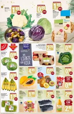 WEZ Prospekt ab 15.12.2025 gültig | Seite: 2 | Produkte: Rotkohl, Äpfel, Bananen, Eisbergsalat