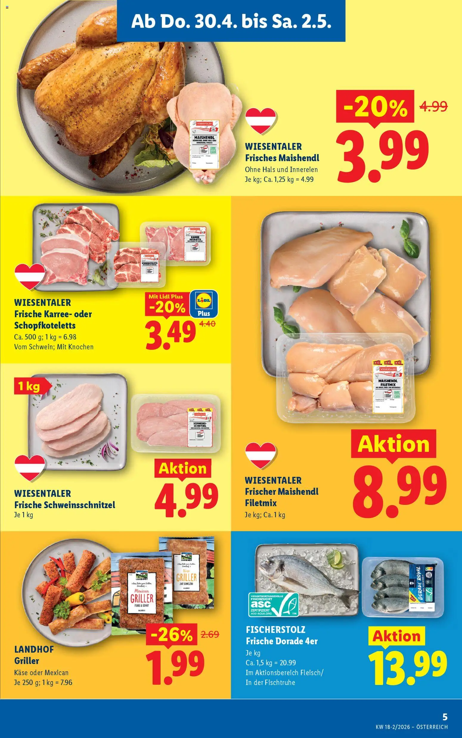 Jetzt sparen im Lidl - Flugblatt | 30.04.2026 ✳️ Angebote ab Donnerstag | Österreich